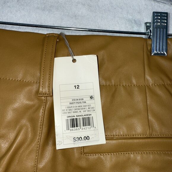A New Day Women's High-Rise Faux Leather Tapered Ankle Pants Size 12 NWT - Picture 6 of 10